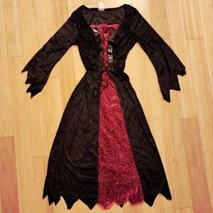 Red Spider Witch Dress Women's One Size Fits Most OS Standard Halloween Costume
